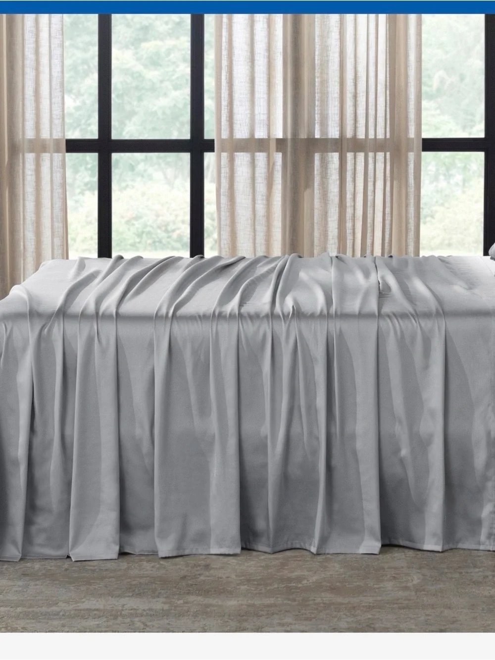 (6)Slumber Chill satin 6Piece cooling sheet set